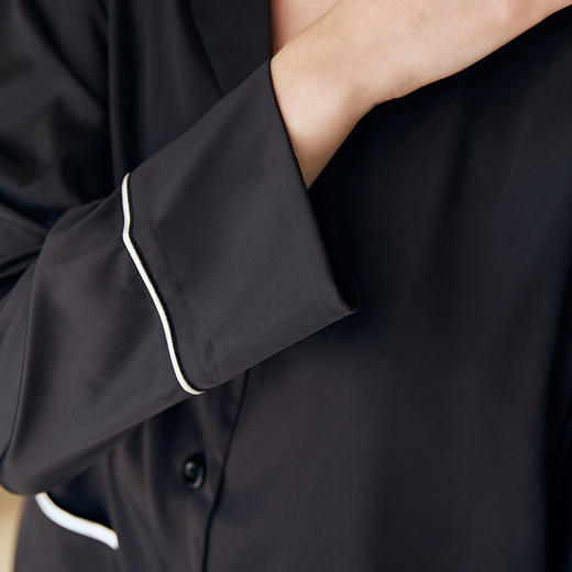 弗利少女睡衣女春秋夏季薄款 可外穿家居服套装仿真丝2021年新款 商品图2