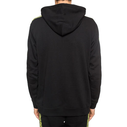MCQ 麦昆 男士棉质触觉贴花连帽卫衣 黑色 545412 RNT20 1000 商品图2