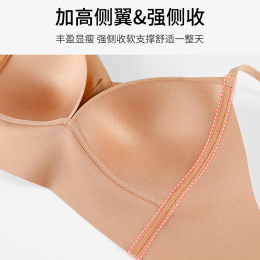 黛唯梵无钢圈内衣女小胸聚拢防下垂文胸薄款光面舒适透气聚拢文胸 商品图4