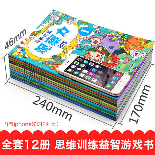 12册找不同迷宫书专注力训练书3-4-6岁儿童益智注意力观察记忆力智力开发大脑思维书籍走全脑学前 培养孩子幼儿逻辑左右脑找茬相同 商品图3