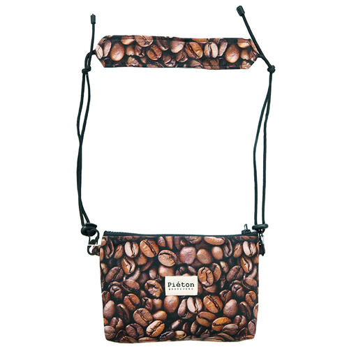 HUJI祤集pieton斜挎包插画咖啡咖啡 商品图0