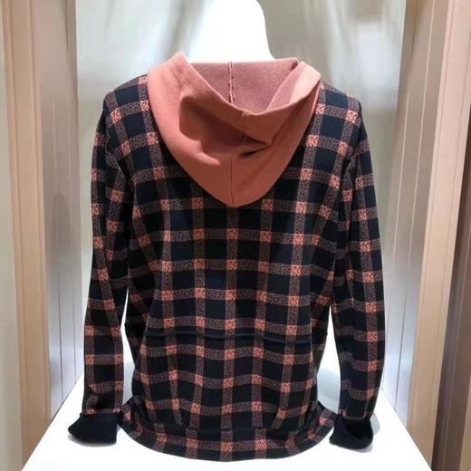 南3尚牧女连帽格子拉链开衫S0Q3M326HC 商品图1
