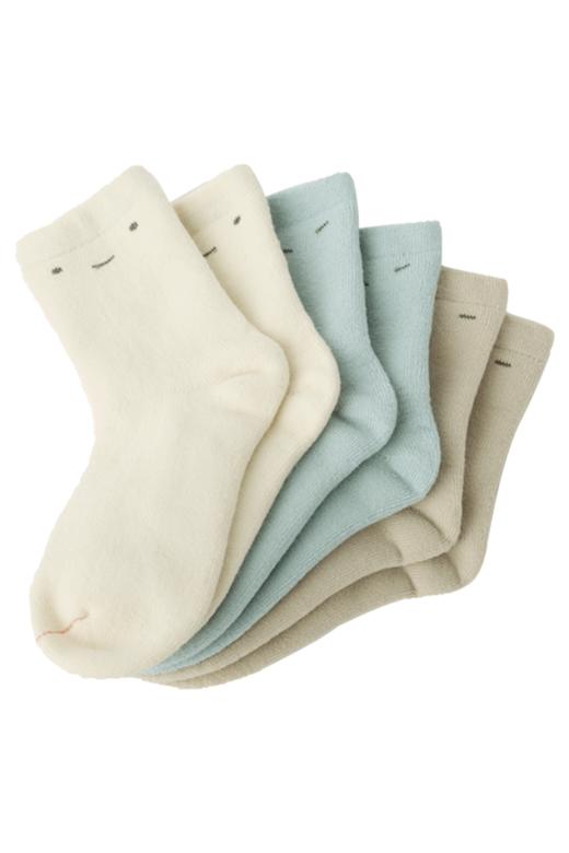 小米米配饰婴儿袜子儿童冬季加厚毛袜宝宝男女童保暖地板袜毛巾袜3对装 商品图5