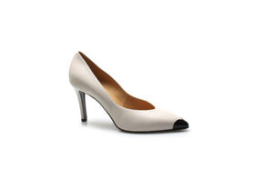 豪麟名鞋奥莱进口迪嘉女鞋皮鞋羊皮革FW21786P白色  原价4260元