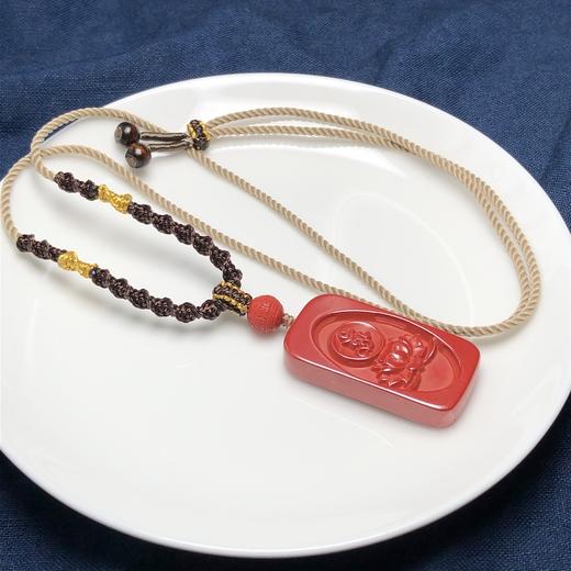 帝王砂莲花平安无事牌吊坠 饰品美物 21克左右 商品图1