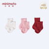 小米米配饰婴儿四季袜子 男女宝宝地板袜保暖棉袜3对装 YA05190 商品缩略图1