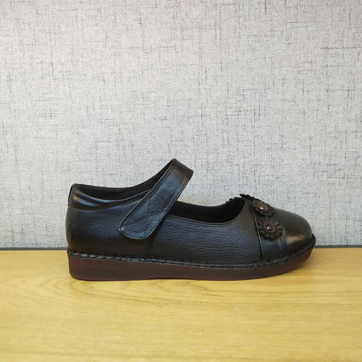 2021豪行春季新款21194222专柜正品防滑软底舒适真皮女鞋妈妈皮鞋 商品图2