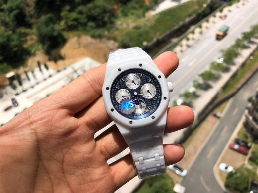 APS爱彼皇家橡树系列AP26579白陶瓷 万年历白陶瓷 商品图0