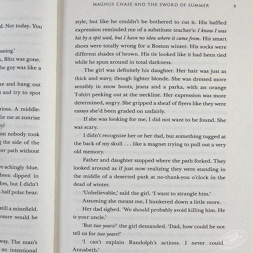 【中商原版】北欧神话系列1：夏日之剑 英文原版 Magnus Chase and the Sword of Summer (Book 1) Rick Riordan 雷克·赖尔顿 商品图5
