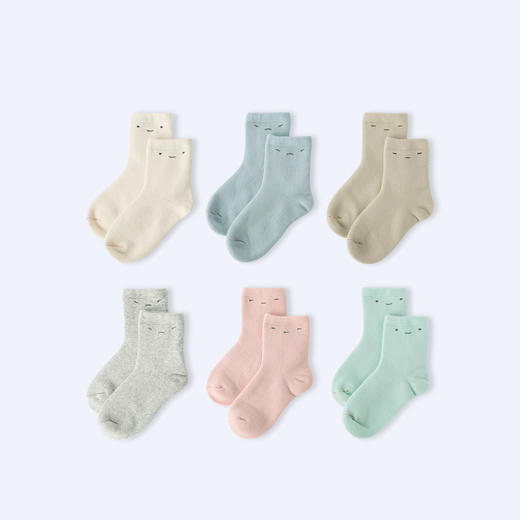 小米米配饰婴儿袜子儿童冬季加厚毛袜宝宝男女童保暖地板袜毛巾袜3对装 商品图4