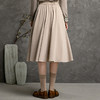 famecoco范可儿秋季显瘦花边半身裙女纯色中长款a字半裙DAB6HA003 商品缩略图2