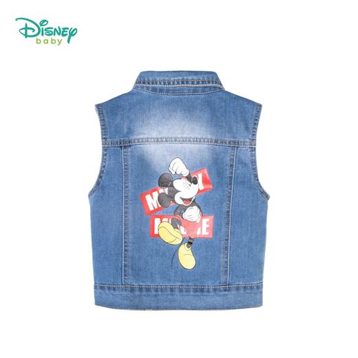 迪士尼男女童春秋时尚休闲牛仔马甲坎肩背心小外套 商品图10