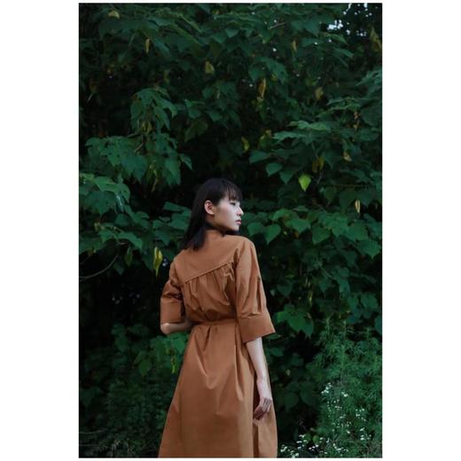 2楼名邦全棉焦糖色连衣裙 商品图1