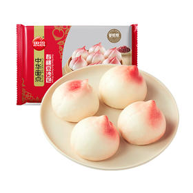 思念 中华面点 速冻馒头 寿桃豆沙包 速食早餐 半成品360g 约12只