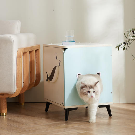 CatS猫家具 旅行系列猫屋 边几 人猫共用猫柜 商品图2