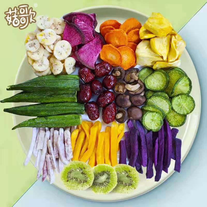 可口零食 综合果蔬脆量贩装250g