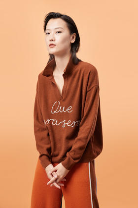 一切随缘 | Ootd纯手工刺绣字母Polo衫