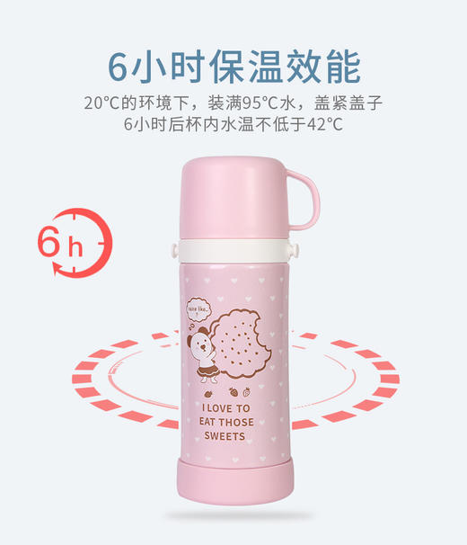 Richell利其尔2020不锈钢双盖保温杯 490ml 商品图9