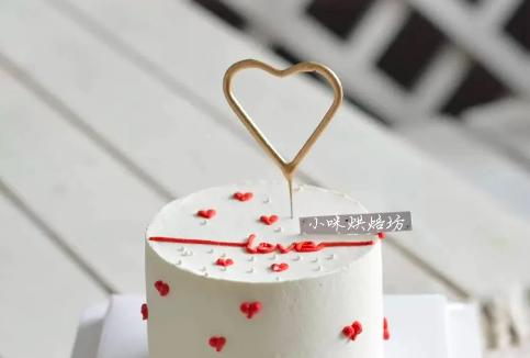 简单爱（简约风格520主题蛋糕）【接龙专享】 商品图0