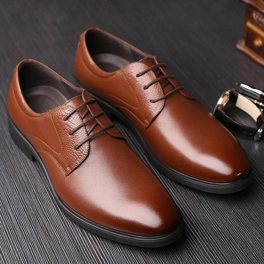 【服饰鞋包】舒适尖头休闲皮鞋男士正装皮鞋男鞋子 商品图2