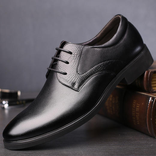 【服饰鞋包】舒适尖头休闲皮鞋男士正装皮鞋男鞋子 商品图1