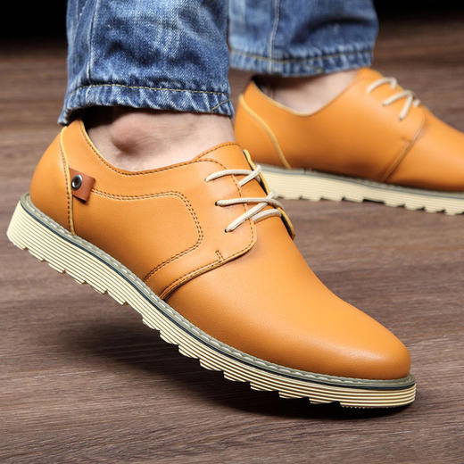 【服饰鞋包】头层牛男鞋皮鞋时尚休闲鞋皮鞋男士休闲 商品图1