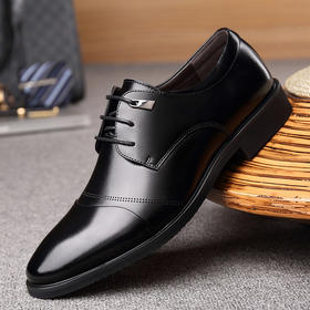 【服饰鞋包】新款商务男鞋正装休闲皮鞋 系带尖头潮男鞋英伦休闲男士皮鞋