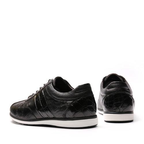 【21春夏新品】UROK新款鸵鸟皮男士防滑耐磨休闲板鞋个性时尚潮流男鞋 商品图4