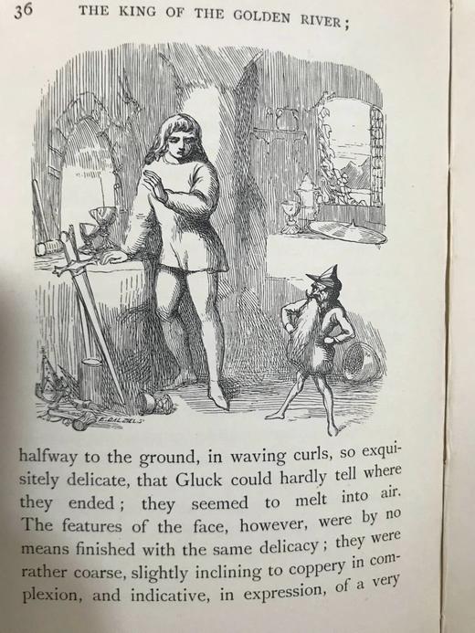 1907年 约翰·罗斯金《金河王》 21幅精美插图 布面精装36开 商品图10
