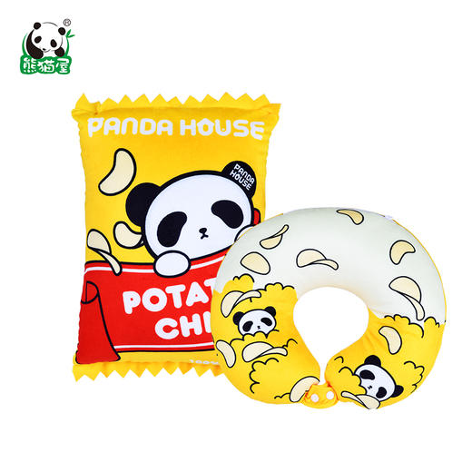 熊猫屋PANDAHOUSE 光看就会胖系列 变形颈枕 商品图1