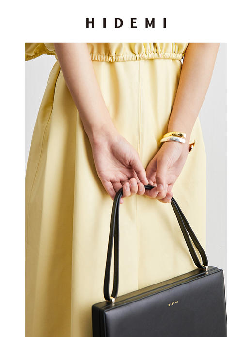 HIDEMI简约设计感异形手镯 金色/银色 商品图4