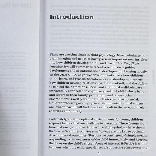 【中商原版】牛津通识系列 儿童心理学 英文原版 Child Psychology A Very Short Introduction Usha Goswami 商品图5