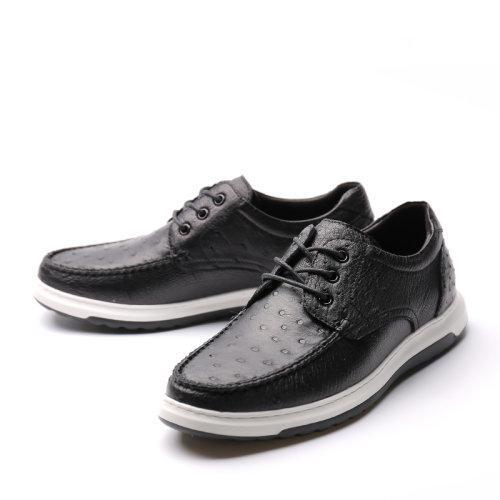 【21春夏新品】UROK新品鸵鸟皮时尚休闲男鞋软底防滑休闲鞋 商品图1