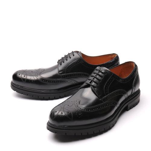 【新品】UROK男士手工布洛克雕花休闲德比鞋时尚男鞋 商品图6