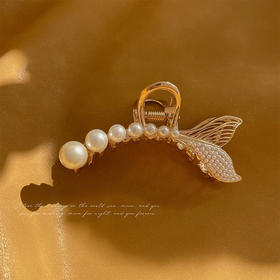 网红鱼尾后发夹小巧精致发卡