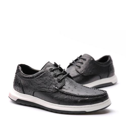 【21春夏新品】UROK新品鸵鸟皮时尚休闲男鞋软底防滑休闲鞋 商品图4