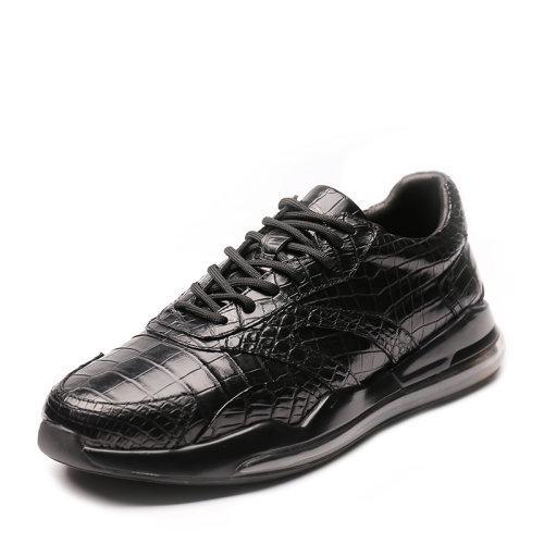 【21春夏新品】UROK新品男士鳄鱼皮休闲防滑板鞋潮流百搭运动潮鞋英伦男鞋 商品图2