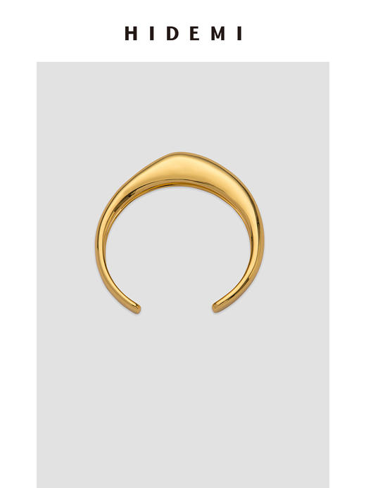 HIDEMI简约设计感异形手镯 金色/银色 商品图12