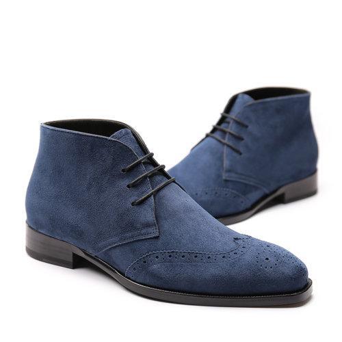 【新品】UROK沙漠靴男英伦复古休闲男士短靴反绒系带马丁靴冬 商品图4