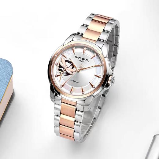 天王表菲系列第一代女士机械表小蜻蜓镂空 商品图0