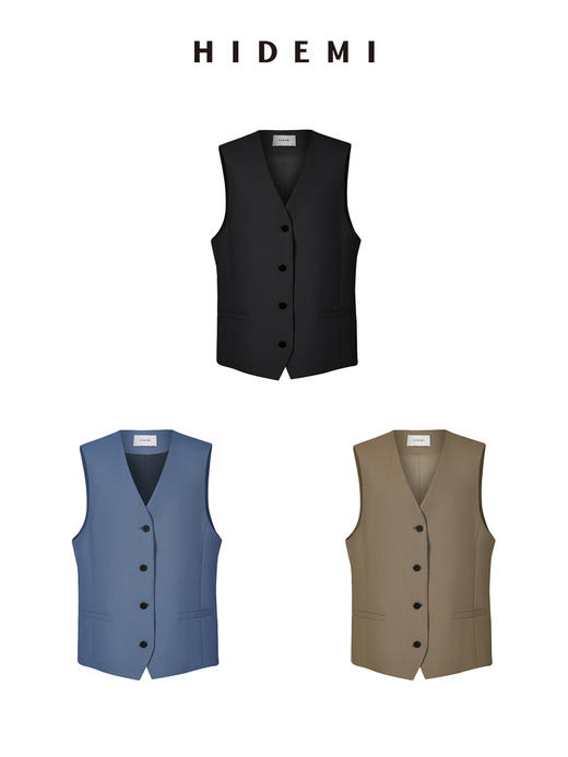 HIDEMI简约设计感西装四件套/西装/马甲/半裙/九分裤 商品图13