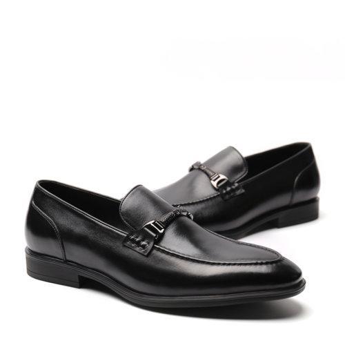 【新品】UROK男士手工擦色软皮乐福鞋套脚皮鞋商务正装男鞋 商品图9