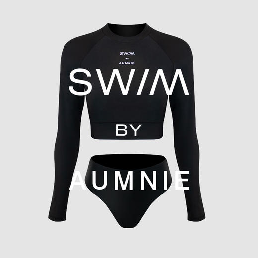 冲浪防晒短款比基尼“两件套” CROPPED RASHGUARD BIKINI SET 商品图0