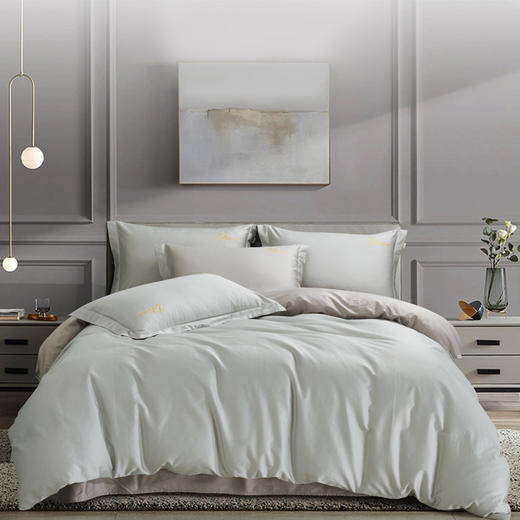 利路米2021秋季新款60s麦盖提长绒棉贡缎四件套 商品图2