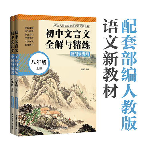 文言文全解与精练（赠朗诵音频）（上册+下册）六七八九年级 商品图2