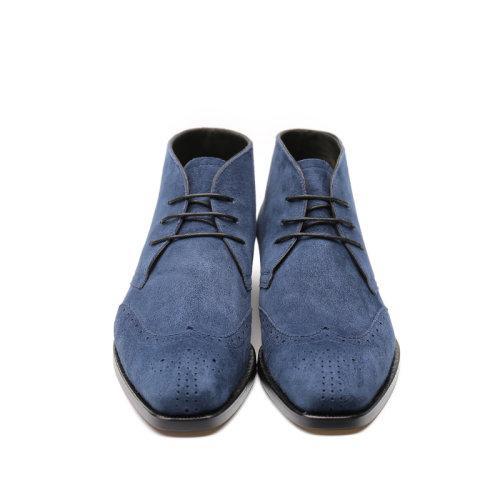 【新品】UROK沙漠靴男英伦复古休闲男士短靴反绒系带马丁靴冬 商品图2