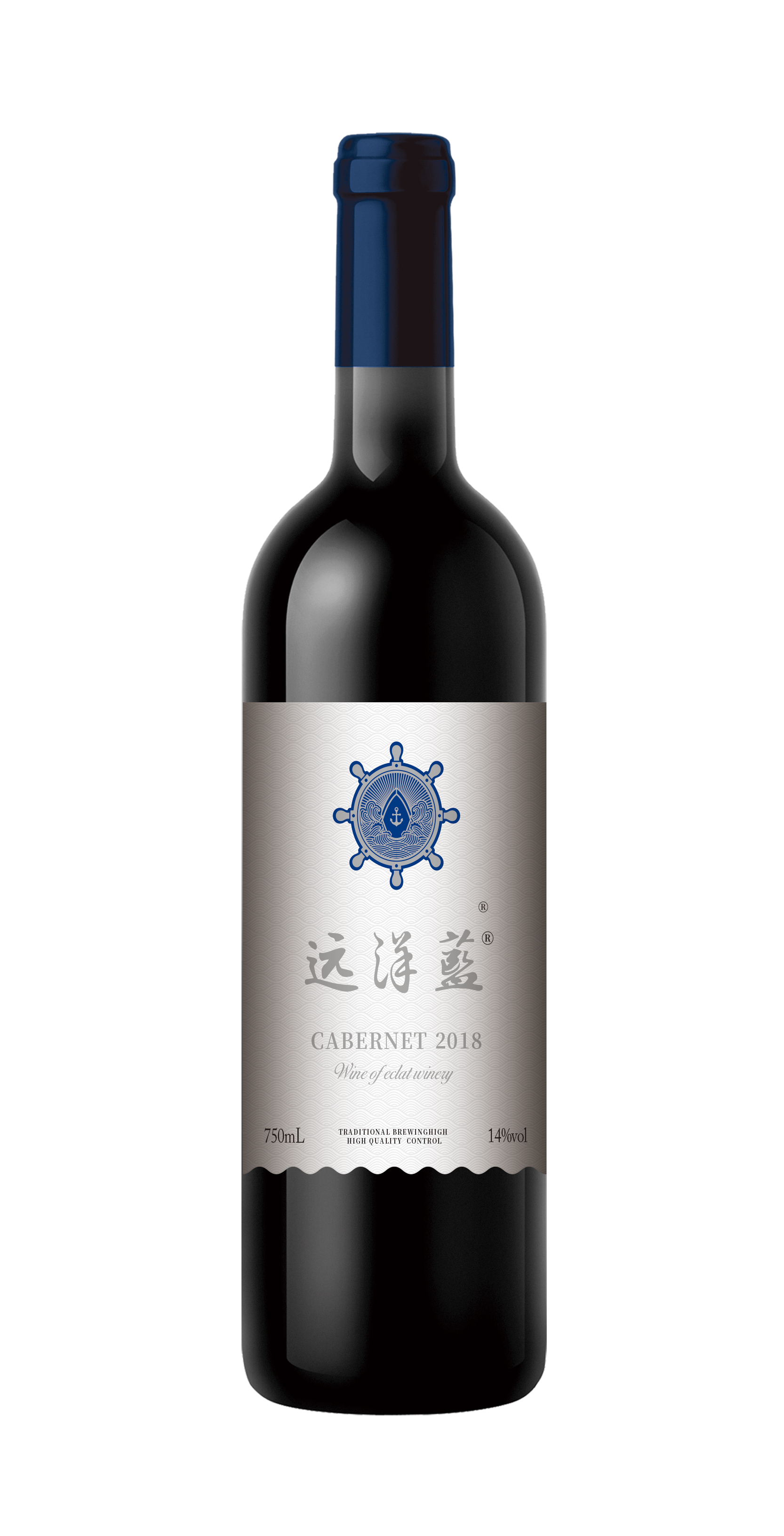 远洋蓝赤霞珠干红葡萄酒，750ML/瓶