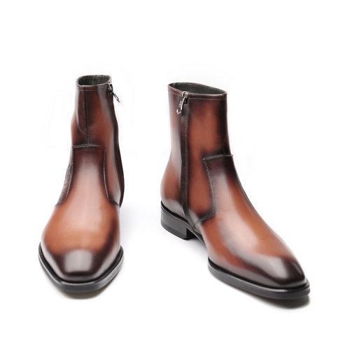 【新品】UROK经典手工擦色男士及踝靴 商品图4