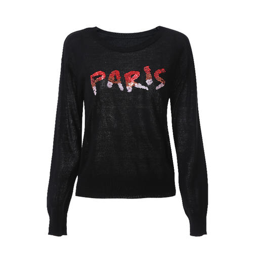 EITIE 爱特爱冬季时尚百搭修身显瘦针织衫女上衣套头6401101 商品图5