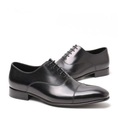 UROK手工皮鞋男士正装男鞋商务简约三接头牛津鞋 商品图4